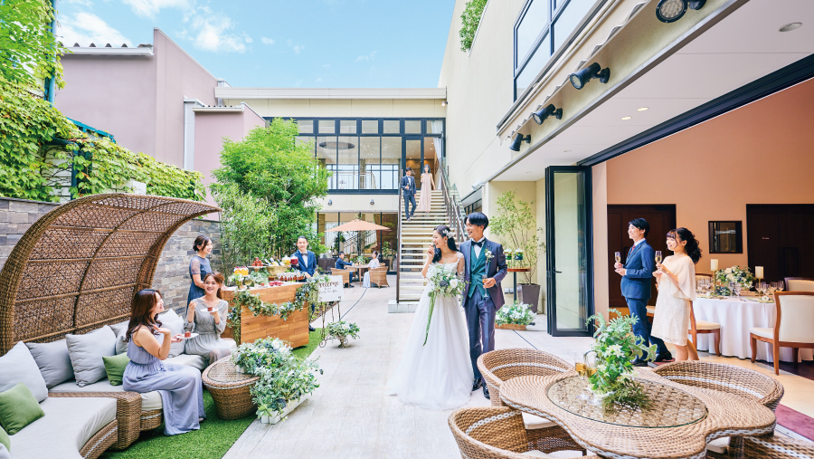 ザ シーズンズランドマーク神戸北野のプライベートガーデン