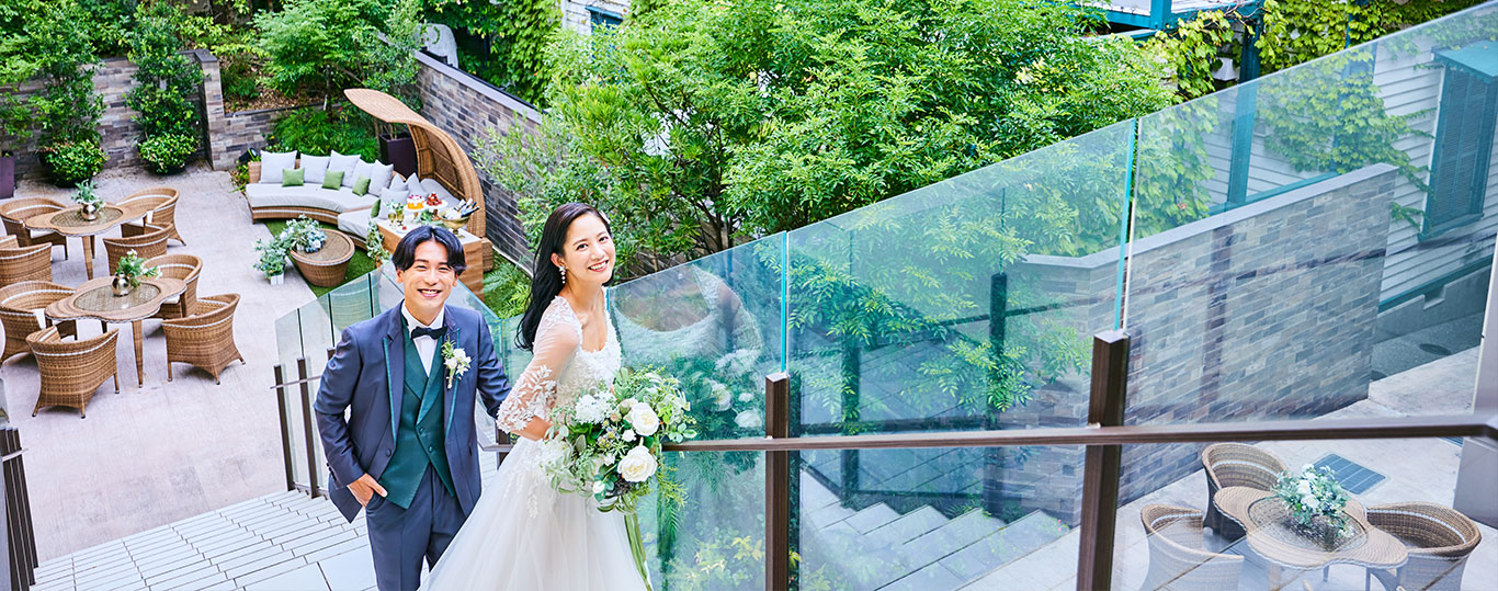 ザ シーズンズランドマーク神戸北野のガーデンウェディング会場全景