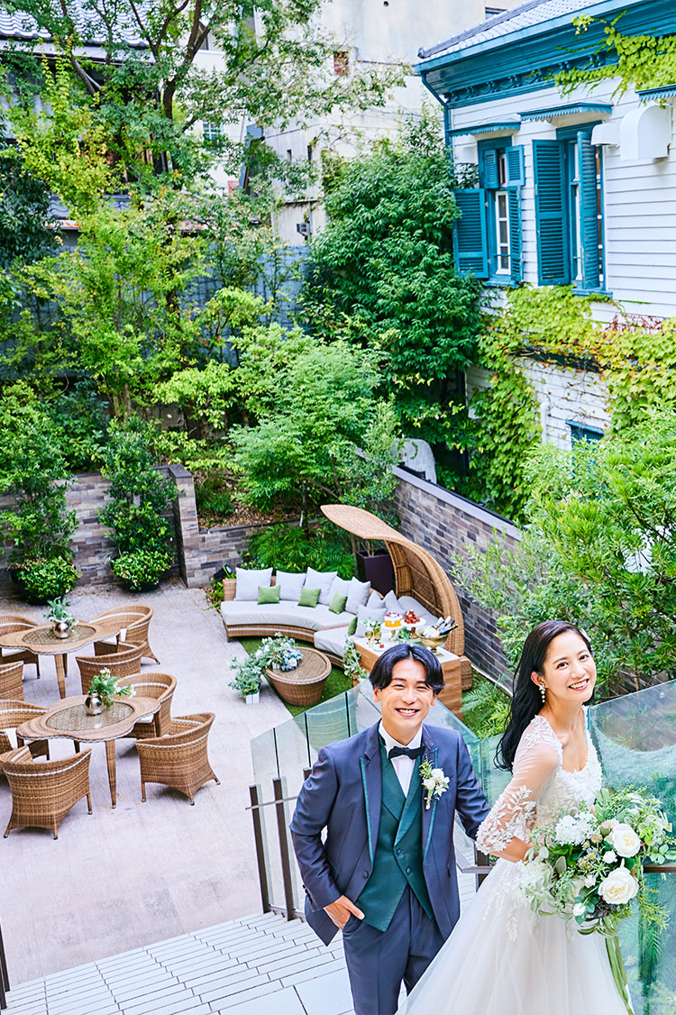 ザ シーズンズランドマーク神戸北野のガーデンウェディング会場全景